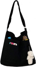 Large black shoulder bag